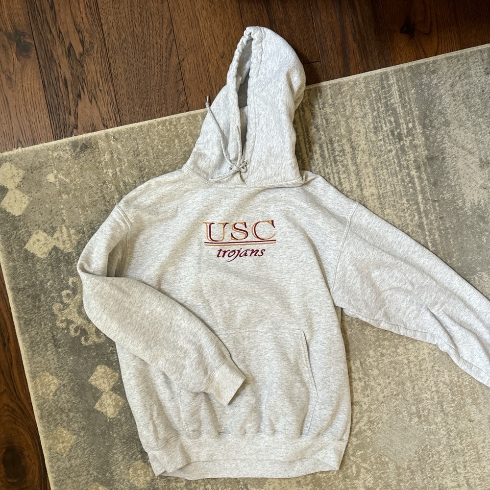 USC Trojans embroidered grey sweatshirt - Picture 1 of 6